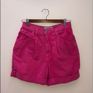 Vintage High Rise Pink Jean Shorts